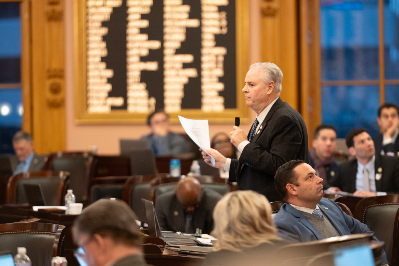 Rep. Johnson speaks on the House floor during session