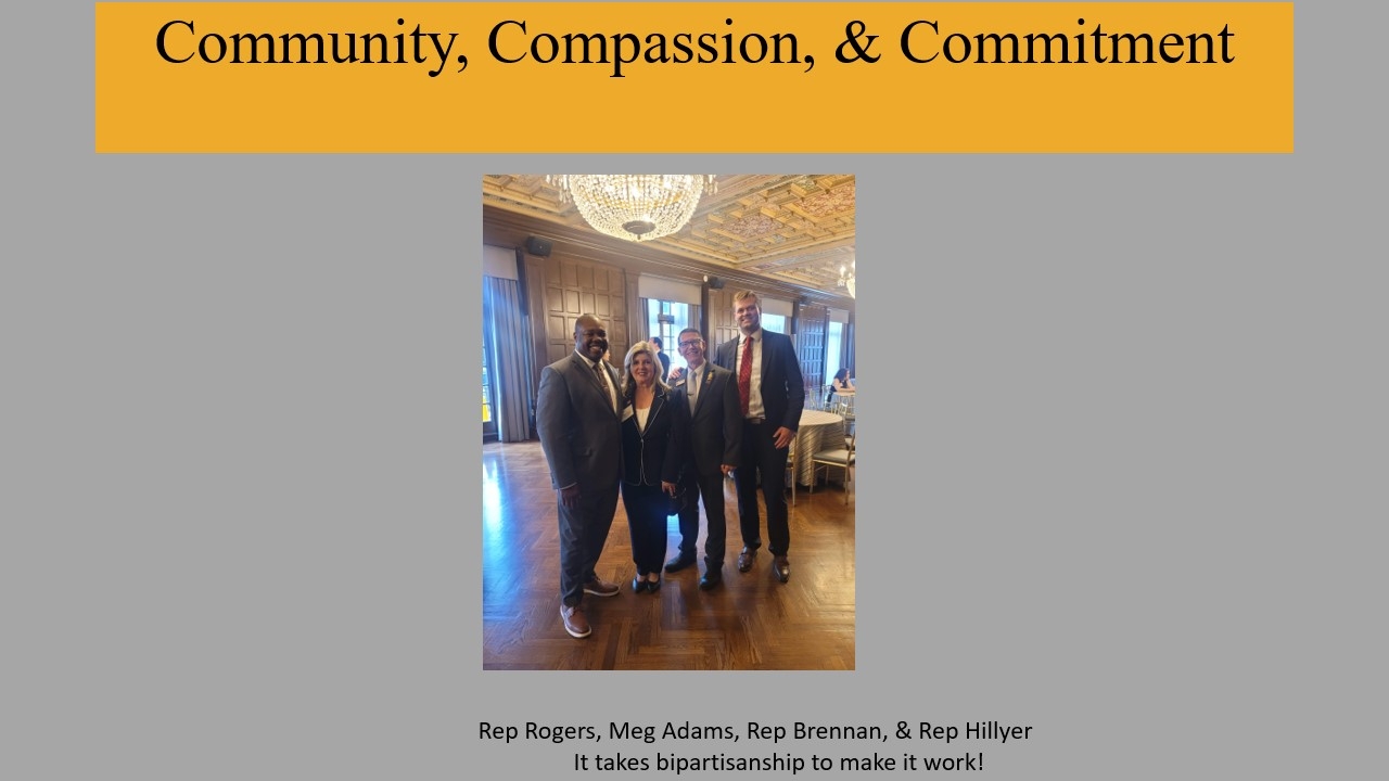 Rep. Rogers, Meg Adams, Rep. Brennan, & Rep. Hillyer