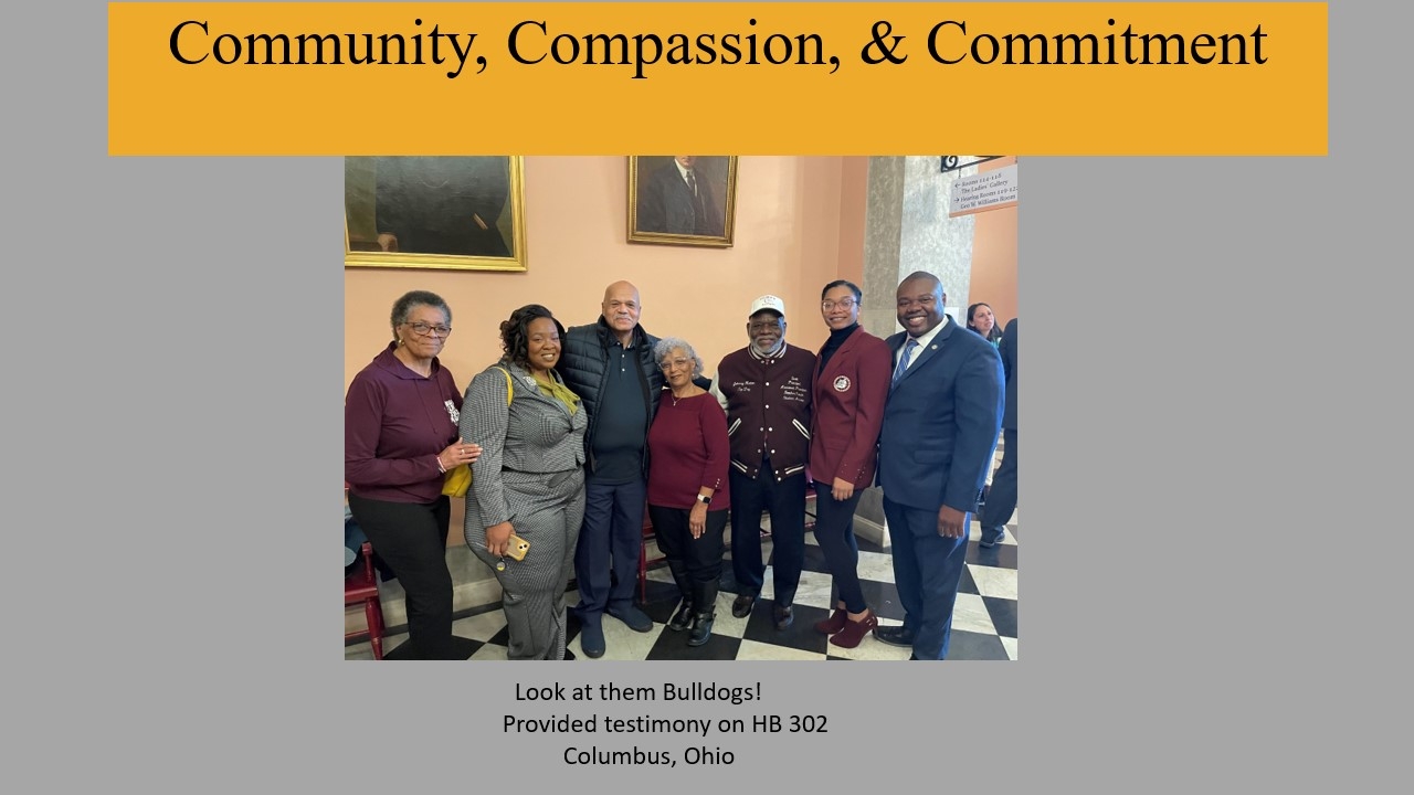 Rep. Rogers with constituents who provided testimony on HB 302