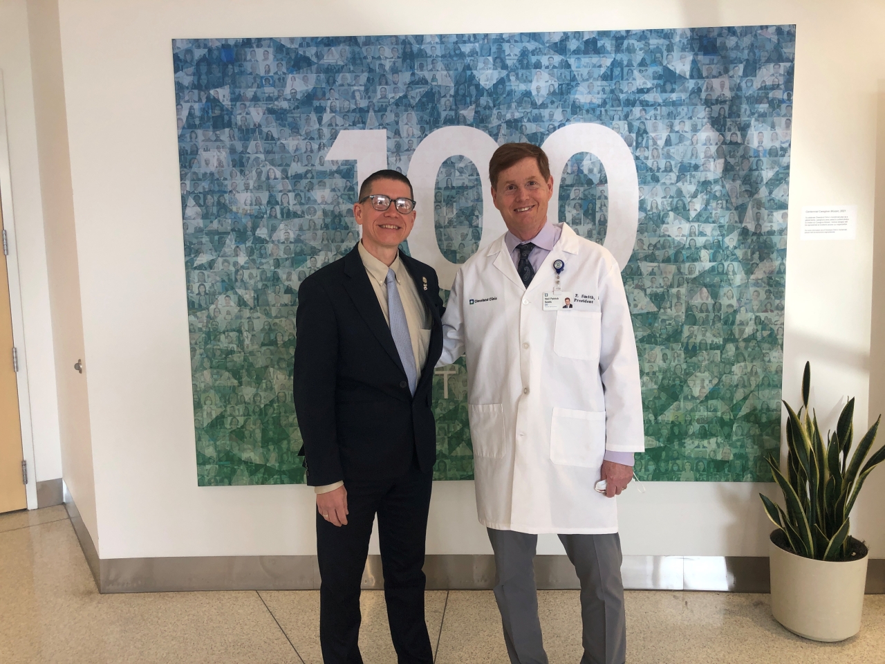 Rep Brennan meeting with Dr. Neil Patrick Smith, DO, President of Cleveland Clinic Fairview Hospital