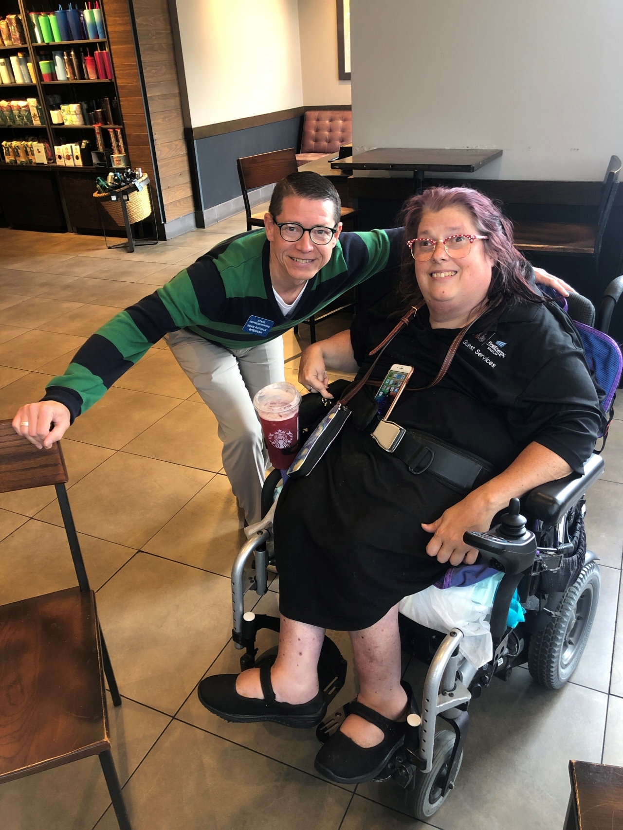 Rep. Brennan enjoys his in-district office hours where he talks with the residents who have taken the time come by and chat. Special thanks to Melissa Baker from Parma who visited.