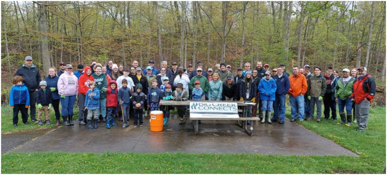 State Rep. Brennan joins volunteers at Cleveland Metroparks Snow Road Picnic Area during Annual Big Creek Watershed Clean Up. He has been a sponsor of the event for many years.
