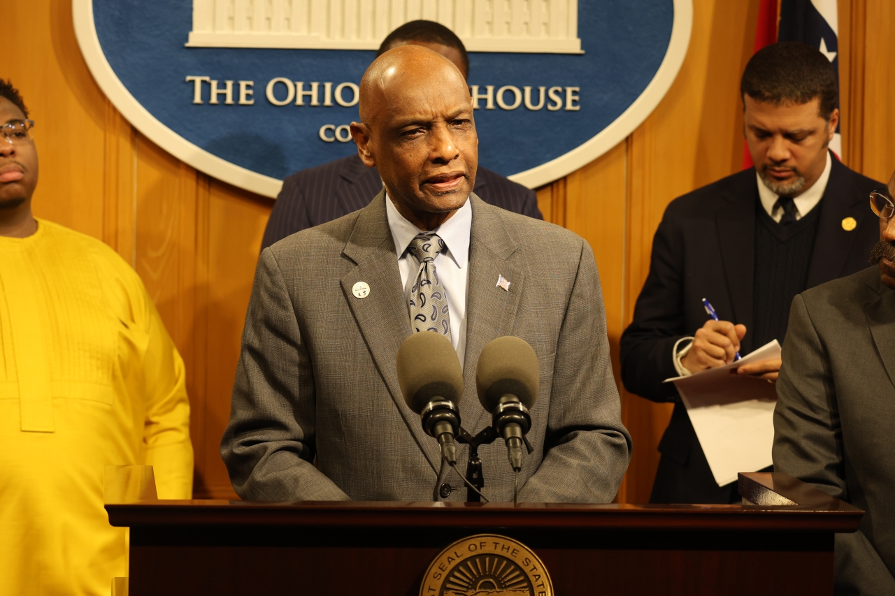 Rep. Thomas Speaking at the Black History Month Press Conference