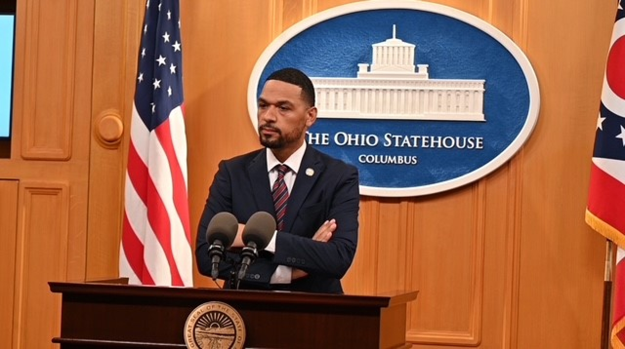 Rep. Williams speaking at a press conference