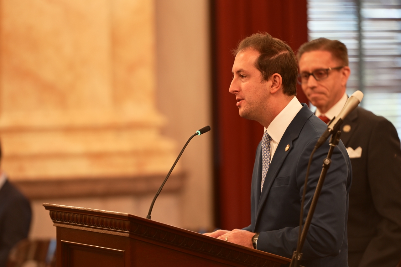 Representative Santucci Testifies in the Senate Armed Services, Veterans Affairs and Public Safety Committee