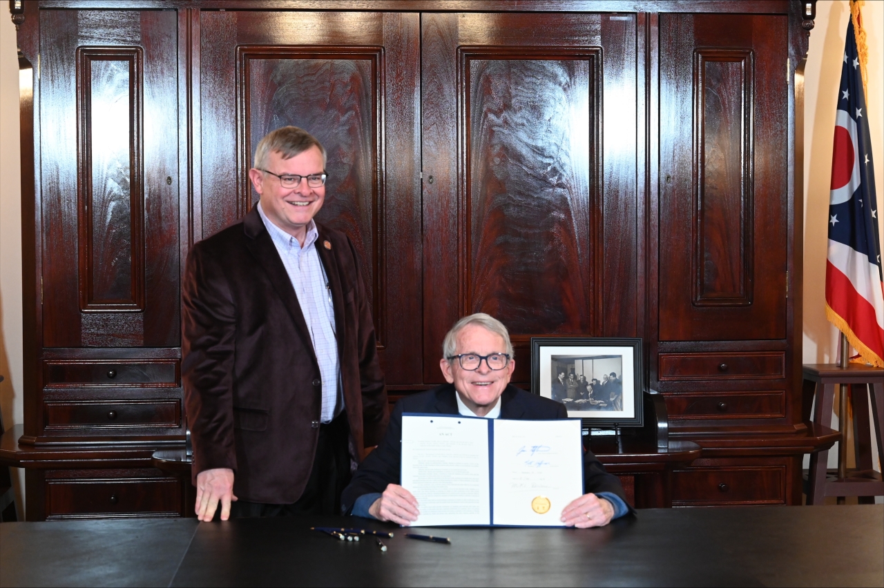 Rep. Claggett and Governor DeWine