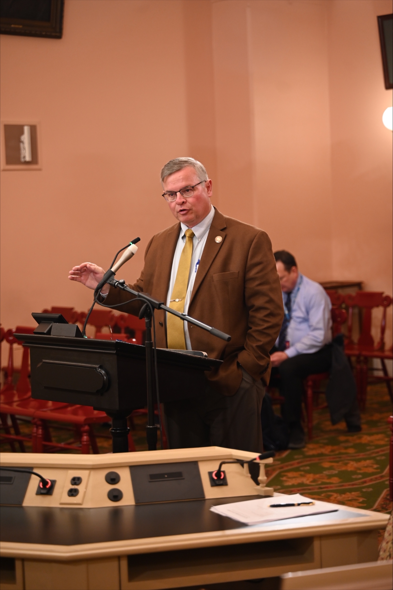 Rep. Claggett in Committee
