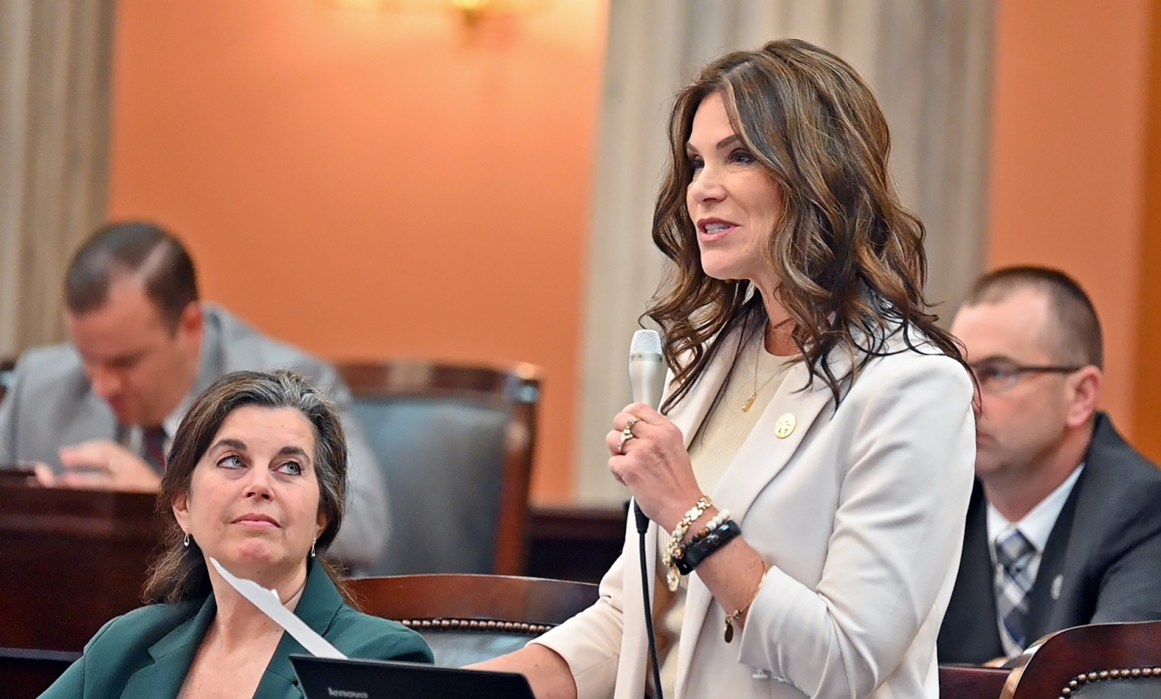 State Representative King speaks on the House floor during a recent session.
