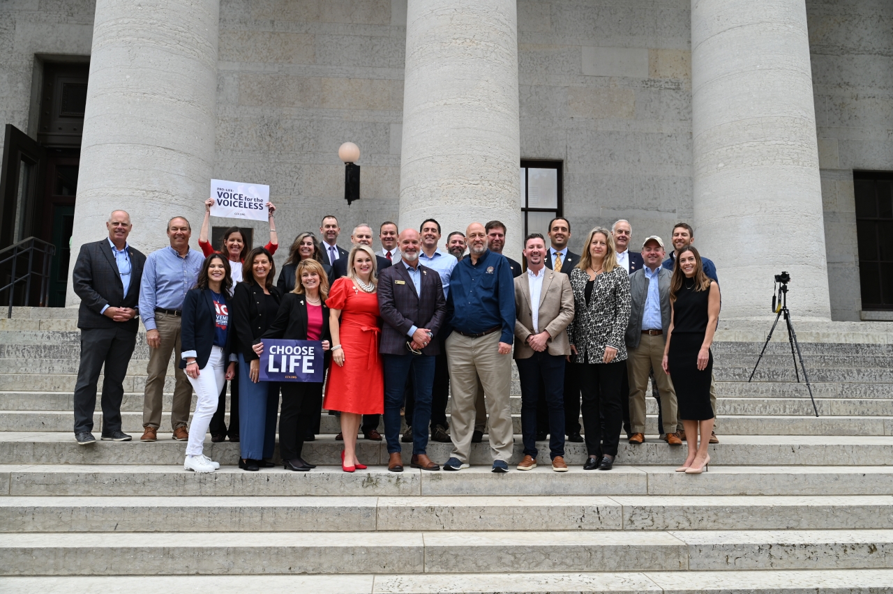 Rep. Peterson attends an event supporting the unborn.