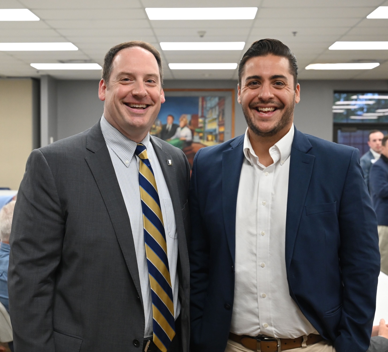 Rep. Pizzulli and Shawnee State University President, Eric Braun.