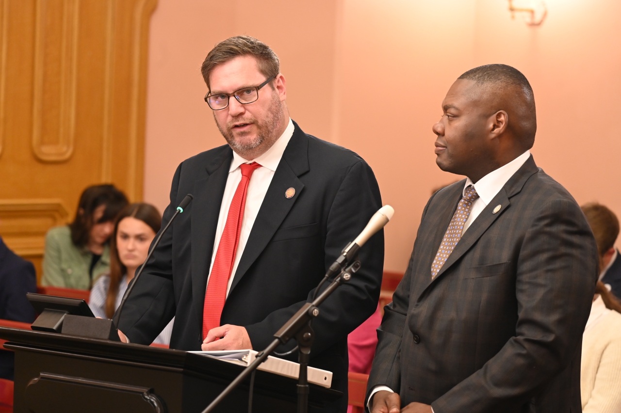 Representative Lorenz providing sponsor testimony on House Bill 207 which would designate the month of June as Male Wellness Month.