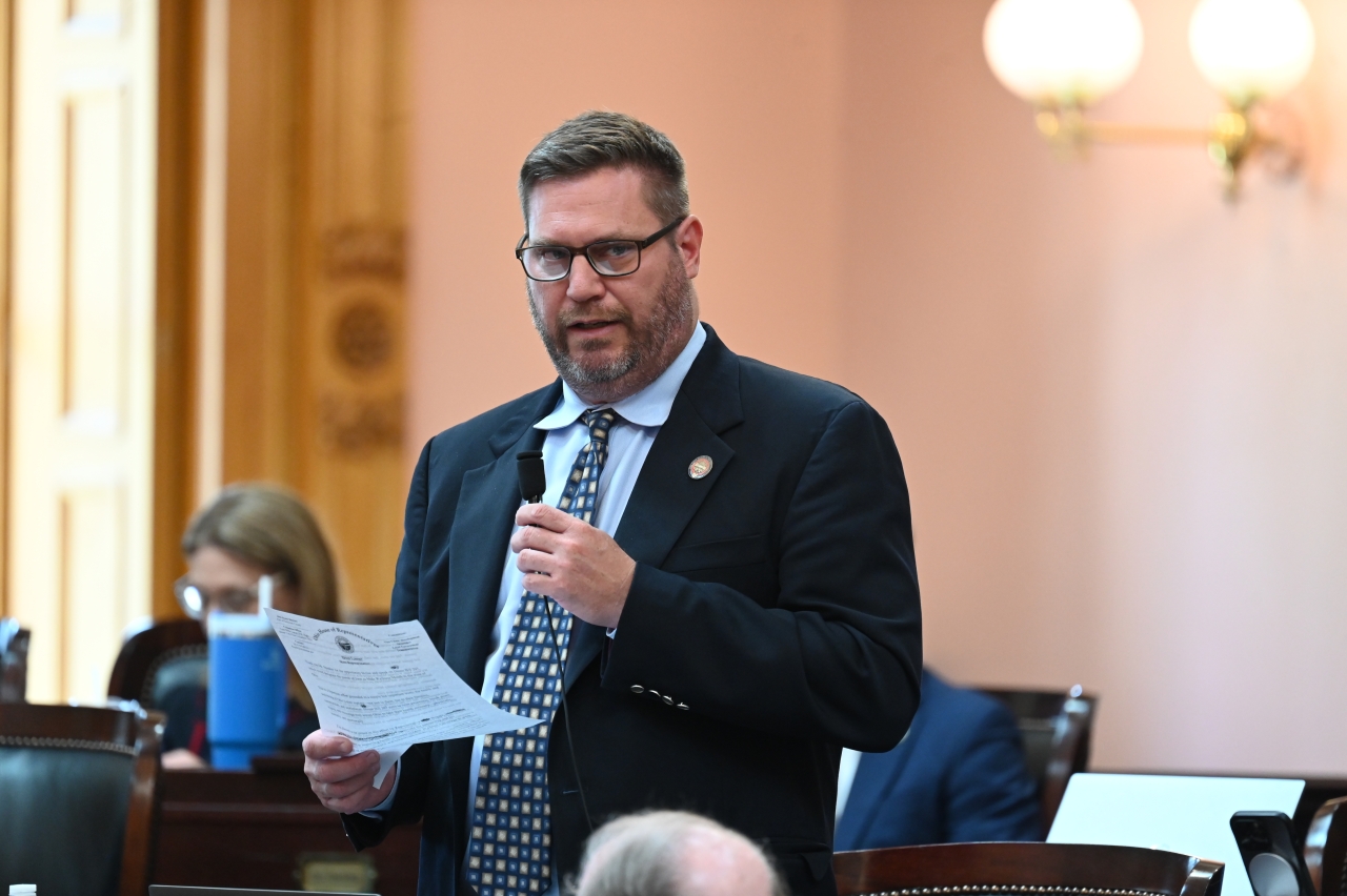 Representative Lorenz in Session