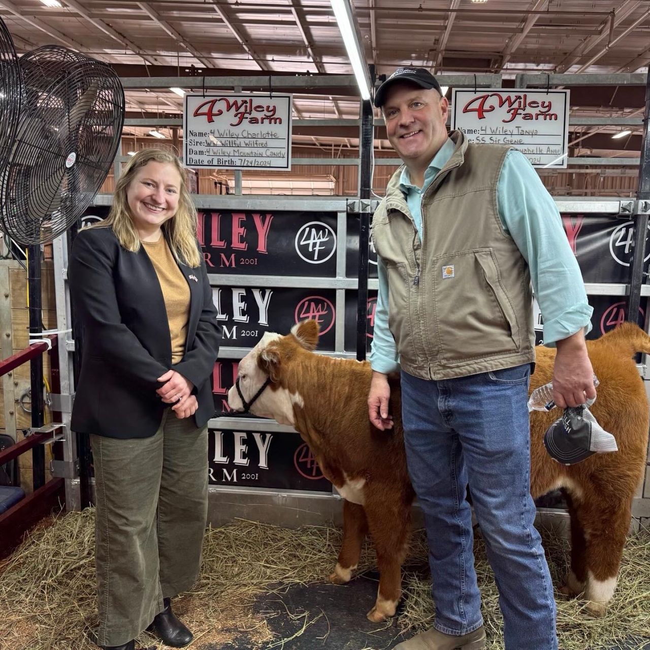 Rep. Cockley at the Ohio Beef Expo with the Ohio Department of Agriculture Director Brian Baldridge.