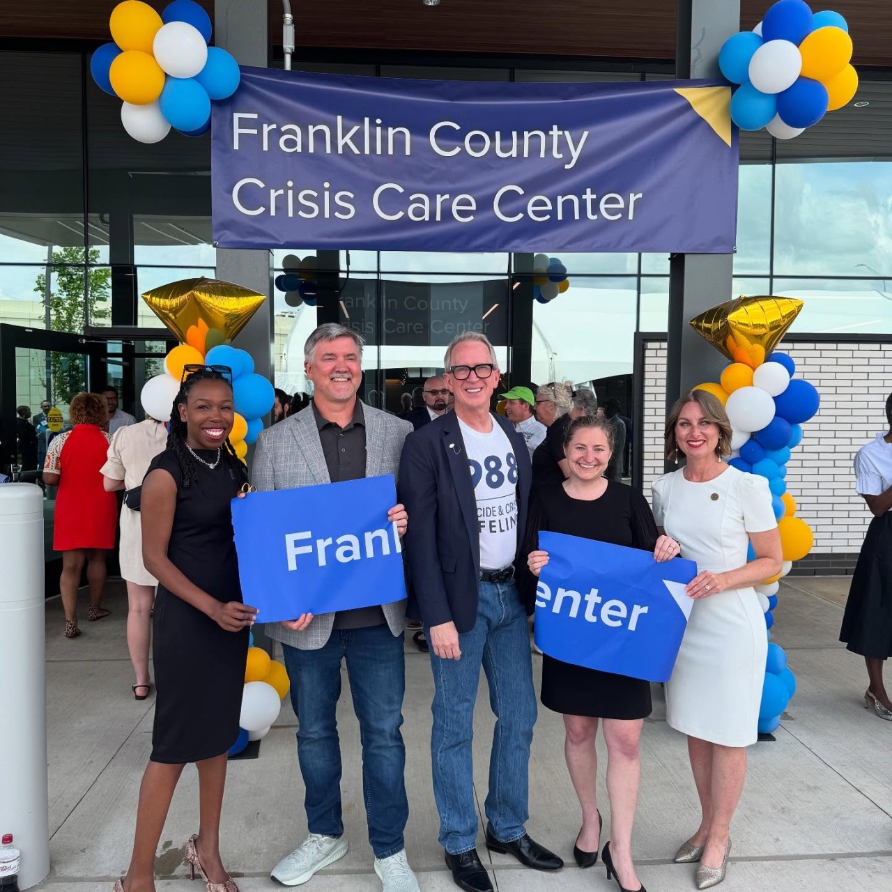 Rep. Cockley takes part in the ribbon cutting ceremony of Franklin County's Crisis Care Center to celebrate the expansion of mental health services.