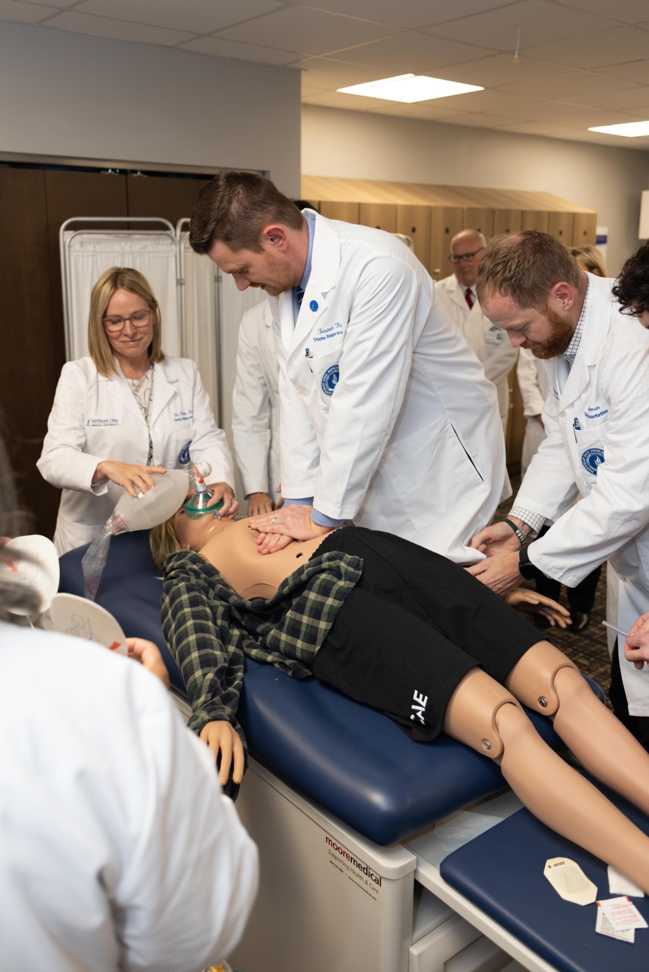 The Northeast Ohio Medical University hosts Rep. Rader and a bipartisan group of members for their annual "Doctor for a Day" event, learning what patients and healthcare workers experience daily.