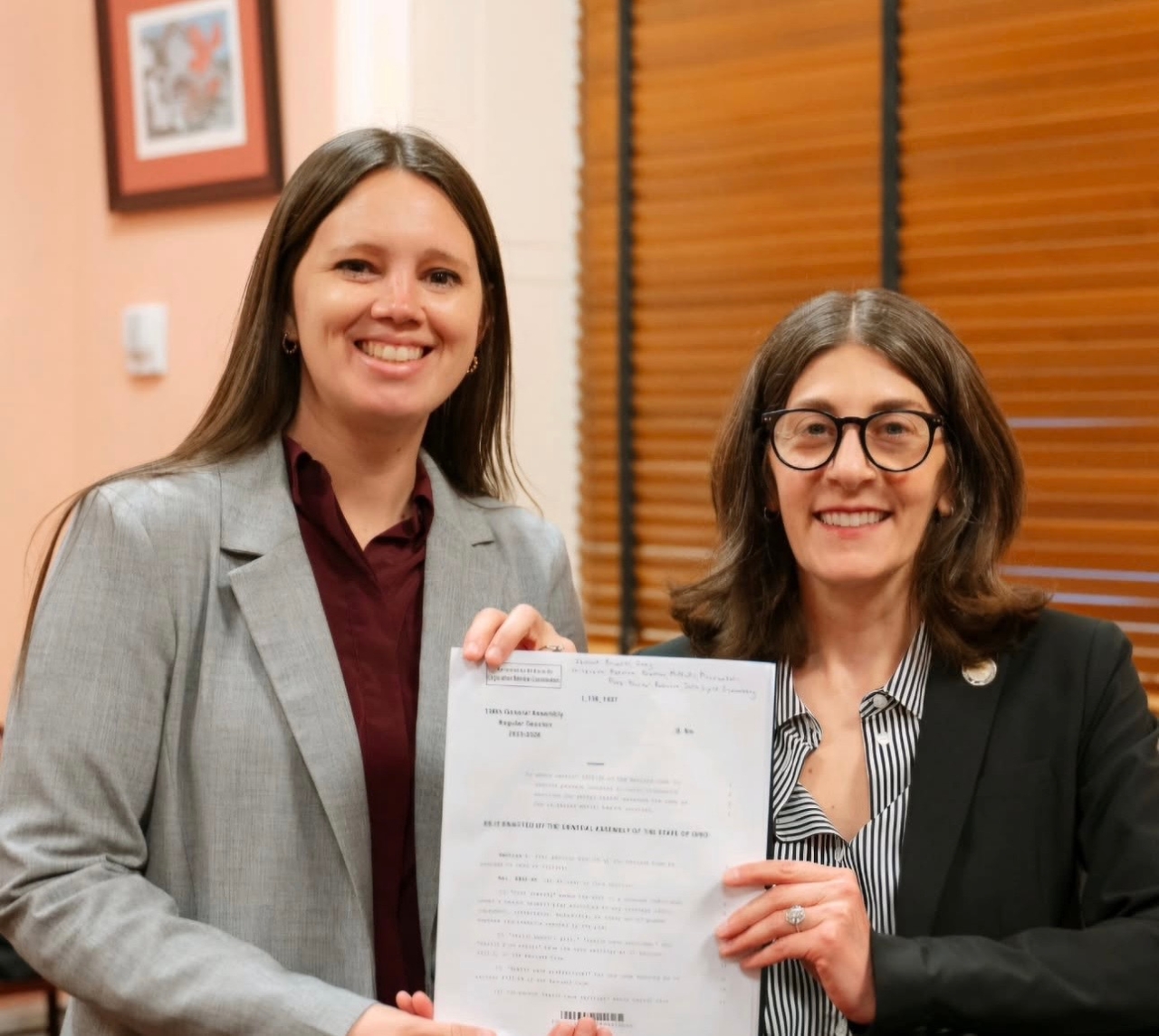 Representative Brownlee introducing HB 709 with Rep. Meredith Craig