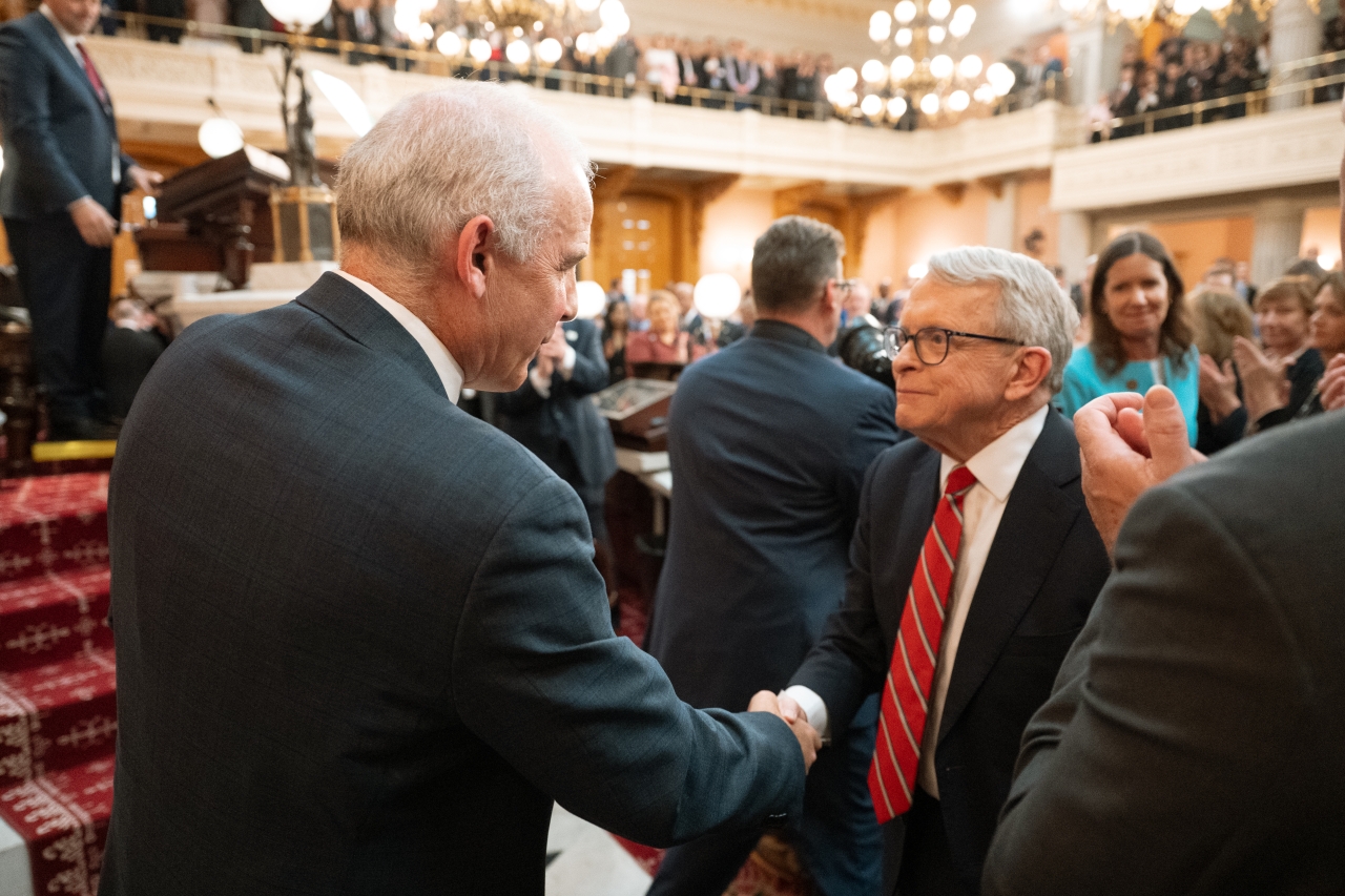 Speaker Huffman with Governor Mike DeWine