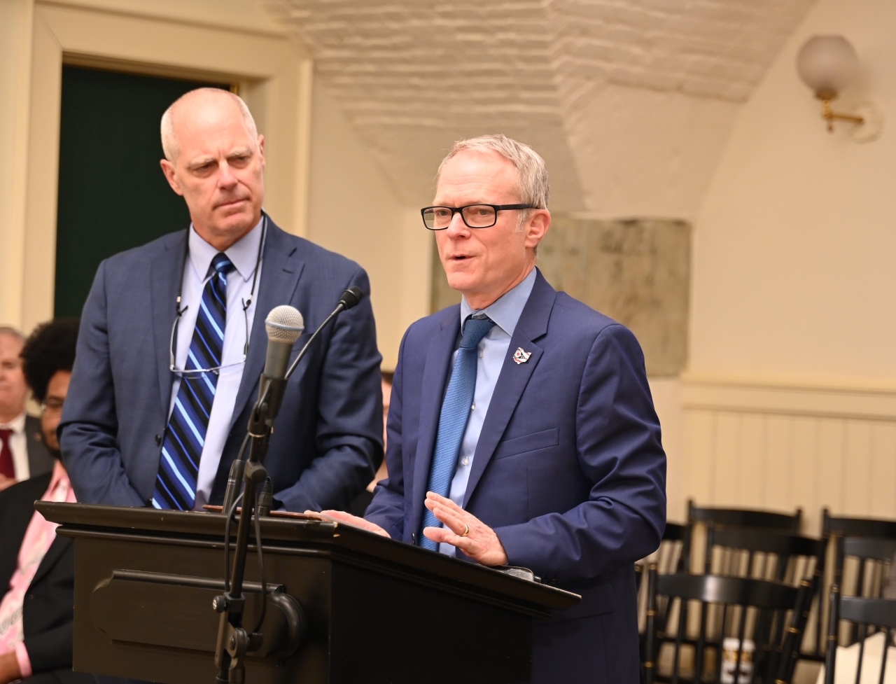 Rep. Newman and Rep. Bird testifying in Committee