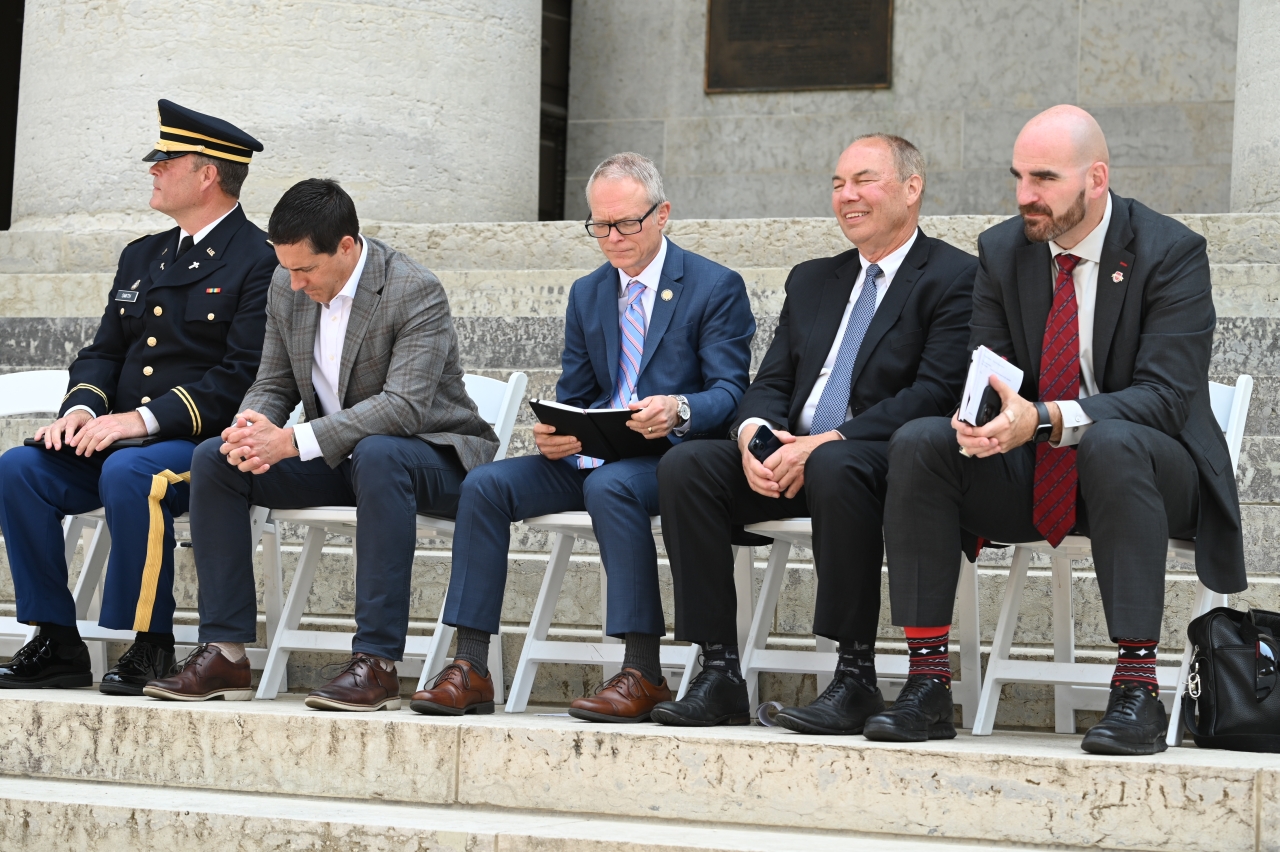 Rep. Newman at the Prayer Caucus