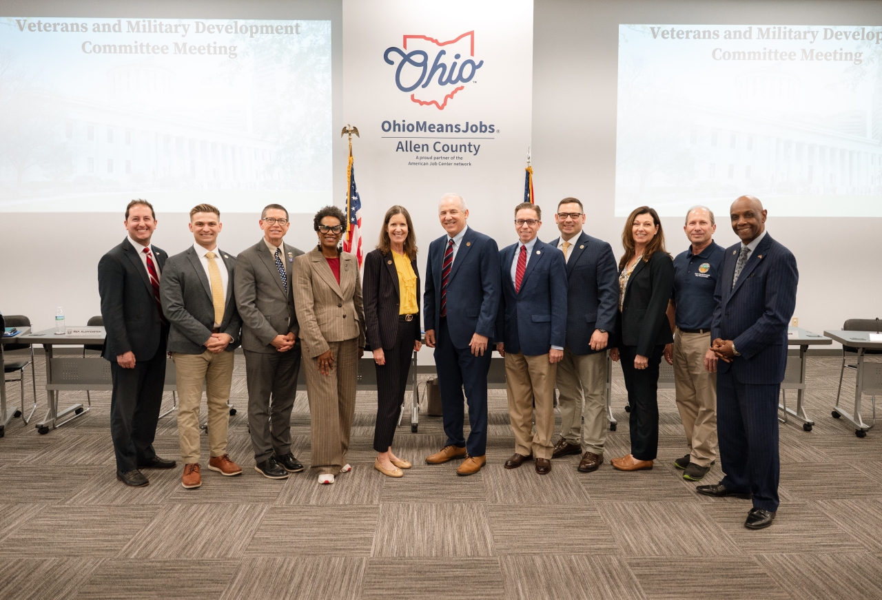 Rep. Richardson and Members of the Veterans and Military Development Committee Tour Lima Army Tank Plant, Host Traveling Committee Meeting