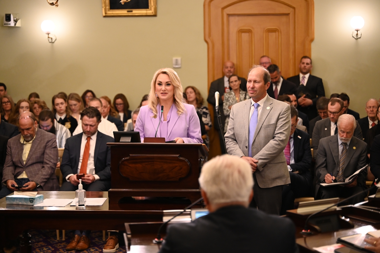 Rep. Miller testifies in committee on Trey's Law.