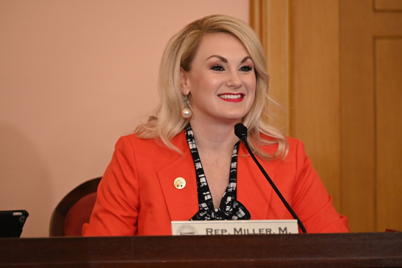 Rep. Melanie Miller in committee.