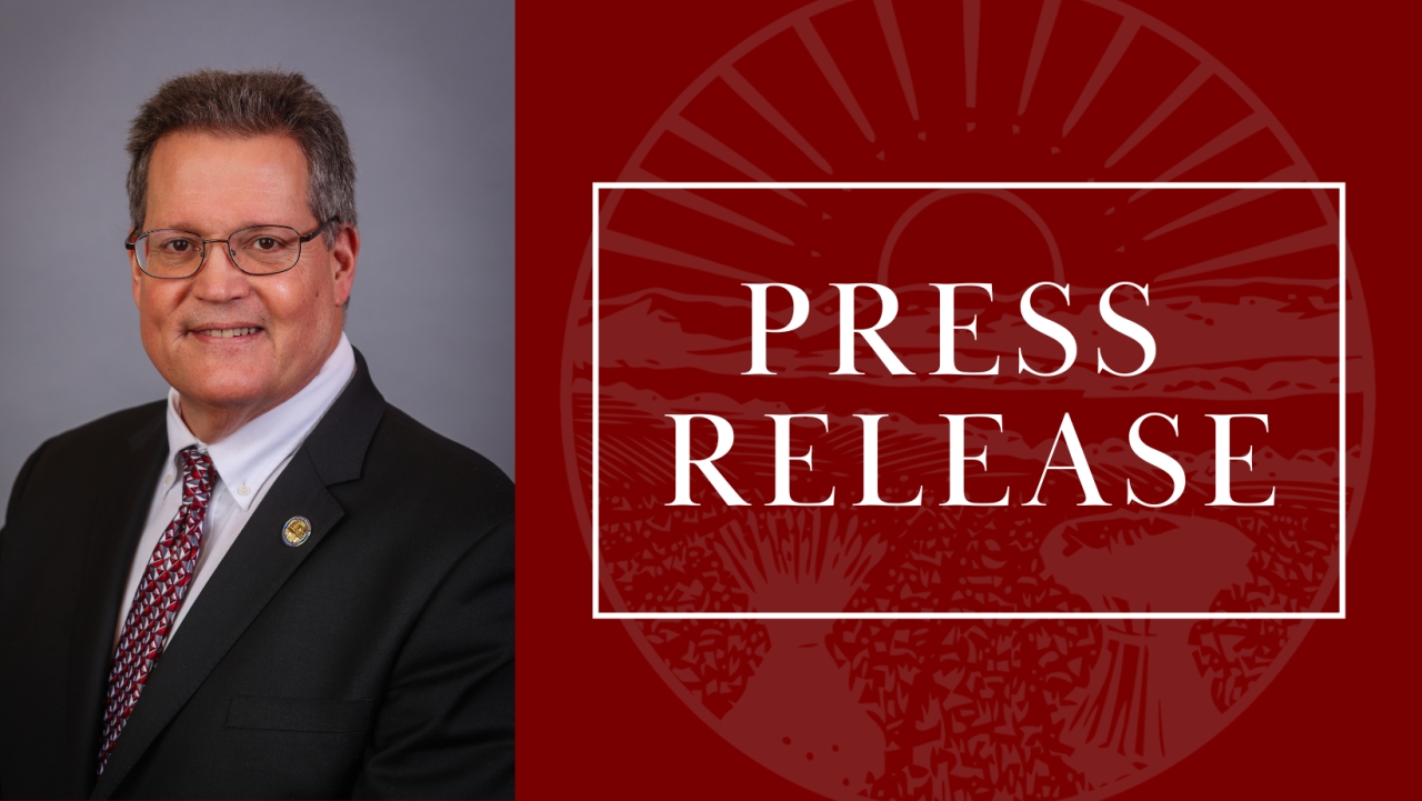 Image that says Press Release and includes a picture of Rep. Odioso