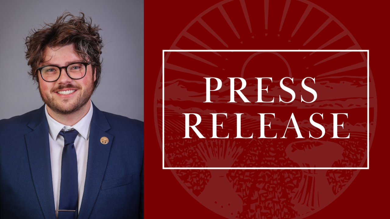 Image that says Press Release and includes a picture of Rep. Fischer