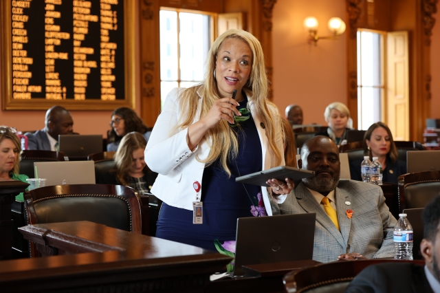 Rep. White speaking on the house floor