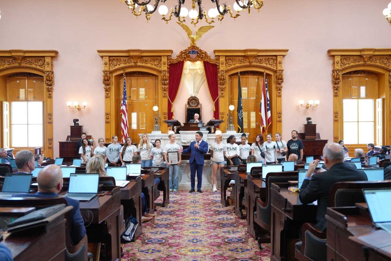 Representative Demetriou Honors Nordonia Knights Girls Flag Football Team as Inaugural 2026 Ohio State Champions