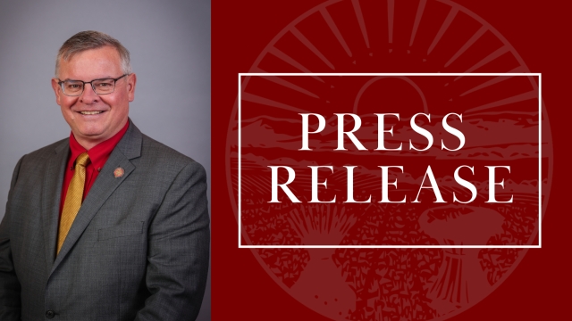 Image that says Press Release and includes a picture of Rep. Claggett