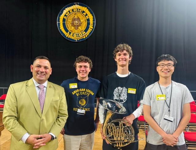 Haraz Ghanbari with the Buckeye Boys State in Oxford Ohio