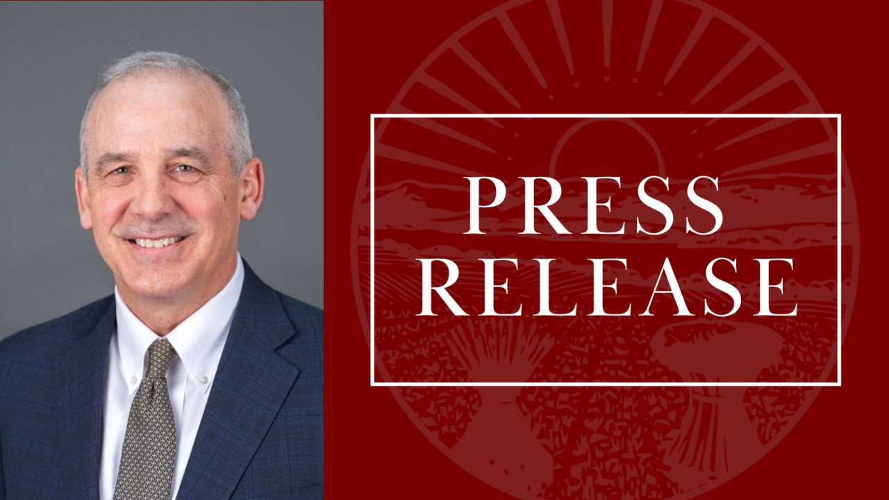 Image that says Press Release and includes a picture of Speaker Huffman