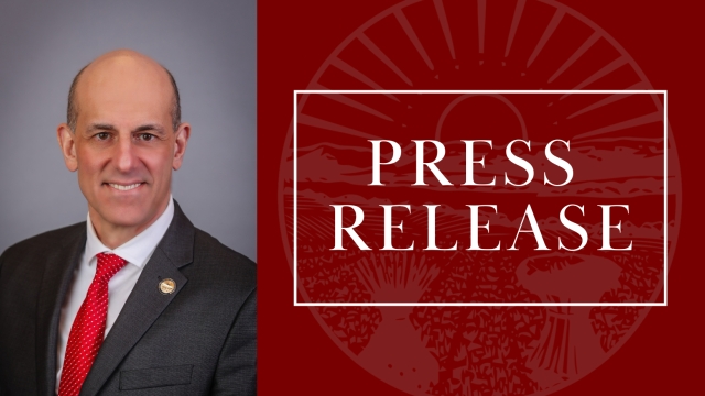 Image that says Press Release and includes a picture of Rep. Jim Thomas