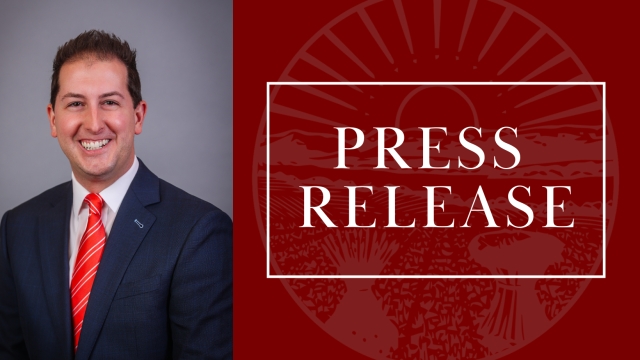 Image that says Press Release and includes a picture of Rep. Santucci