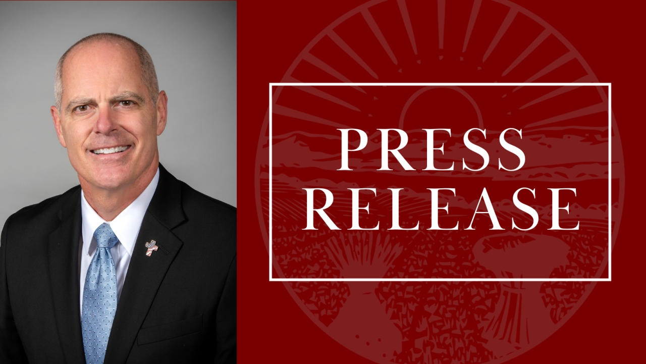 Image that says Press Release and includes a picture of Rep. Bird