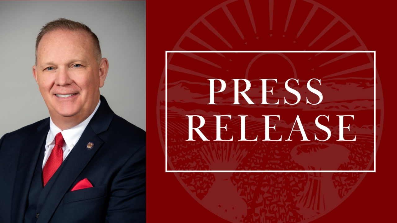 Image that says Press Release and includes a picture of Rep. Barhorst