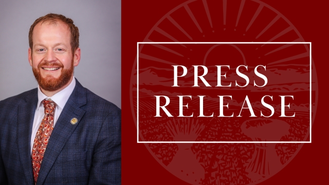 Image that says Press Release and includes a picture of Rep. Kishman