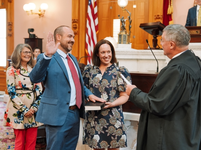 Swearing in photo