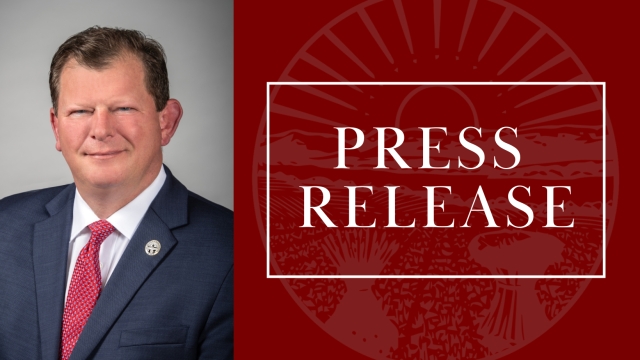 Image that says Press Release and includes a picture of Rep. Stephens