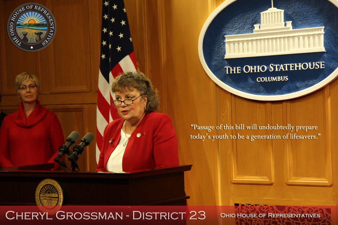 State Rep. Grossman Holds a Press Conference to Discuss CPR Legislation