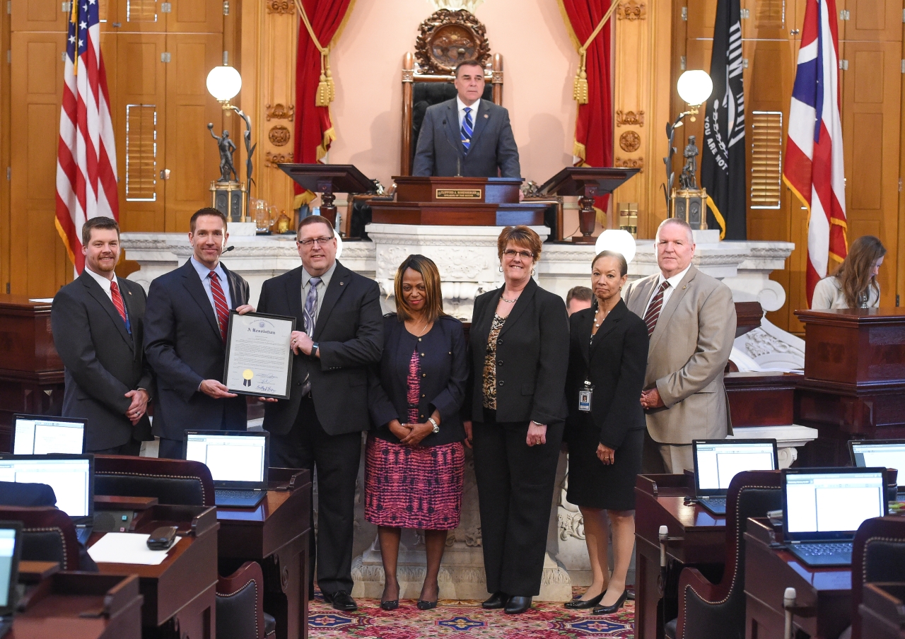 Rep. Butler Honors Richard Palmer on Being Named the 2016 Ohio Certified Public Manager of the Year