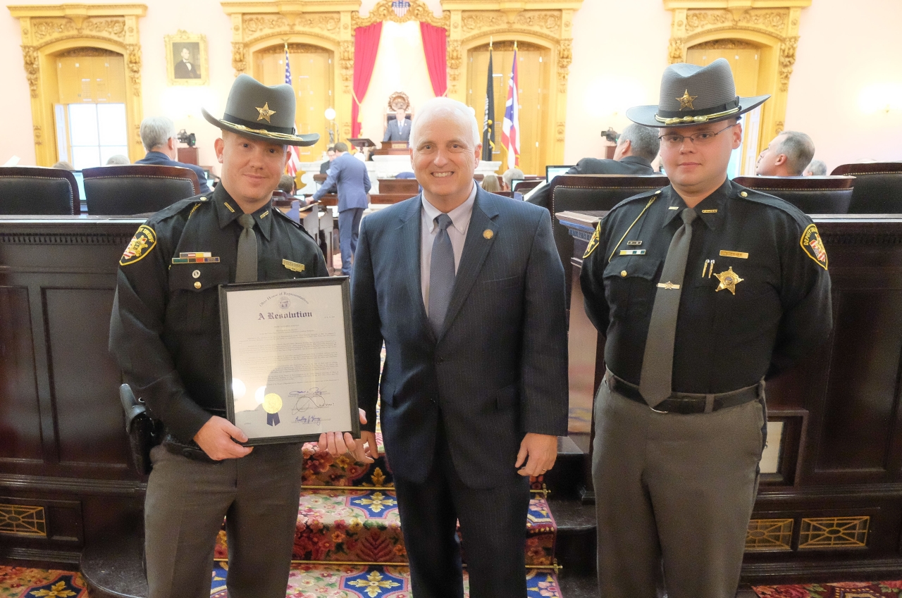 Rep. Johnson Presents Resolution to Local Deputy, Wrestling Champion