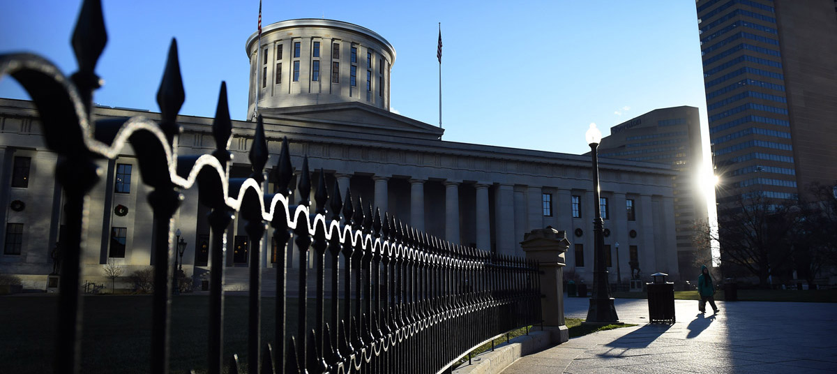 Ohio Statehouse At Dawn